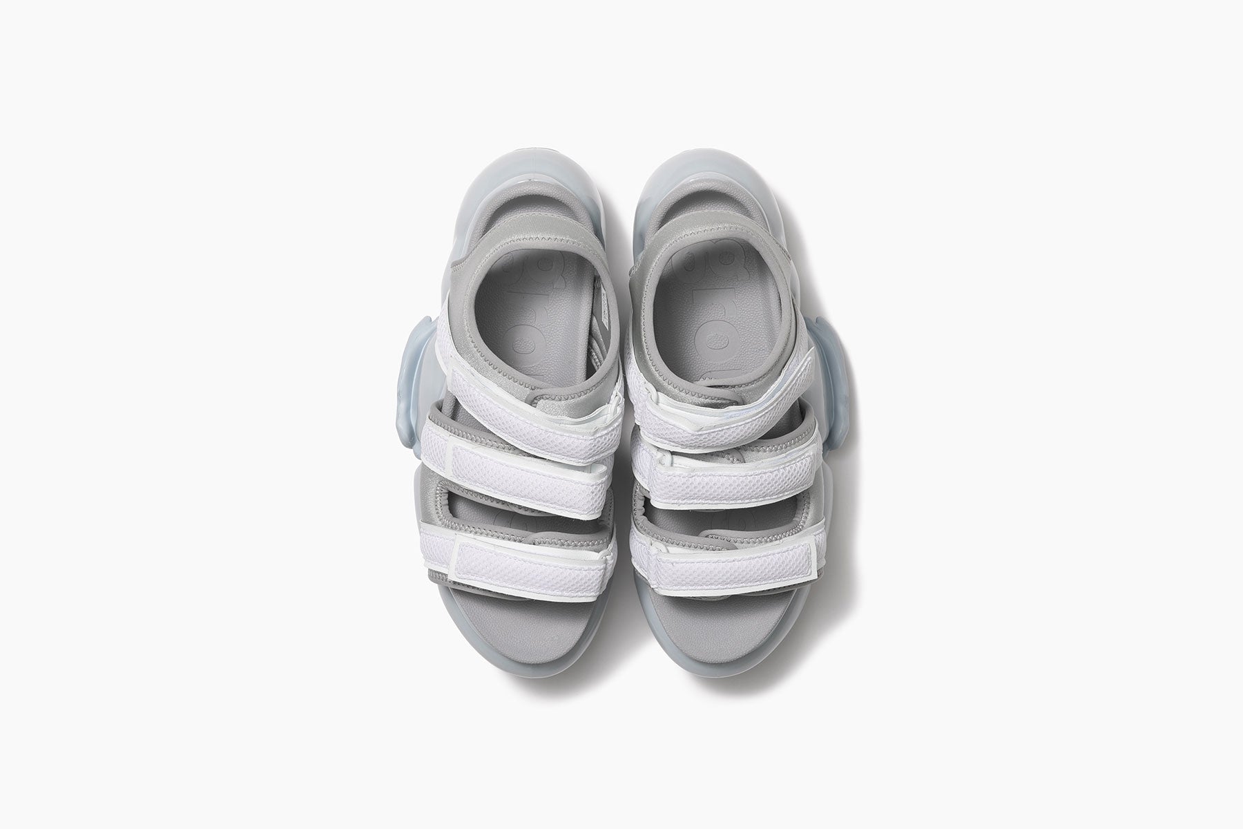 grounds MOOPIE CATERPILLAR SANDAL WHITE / ICEGRAY SOLID