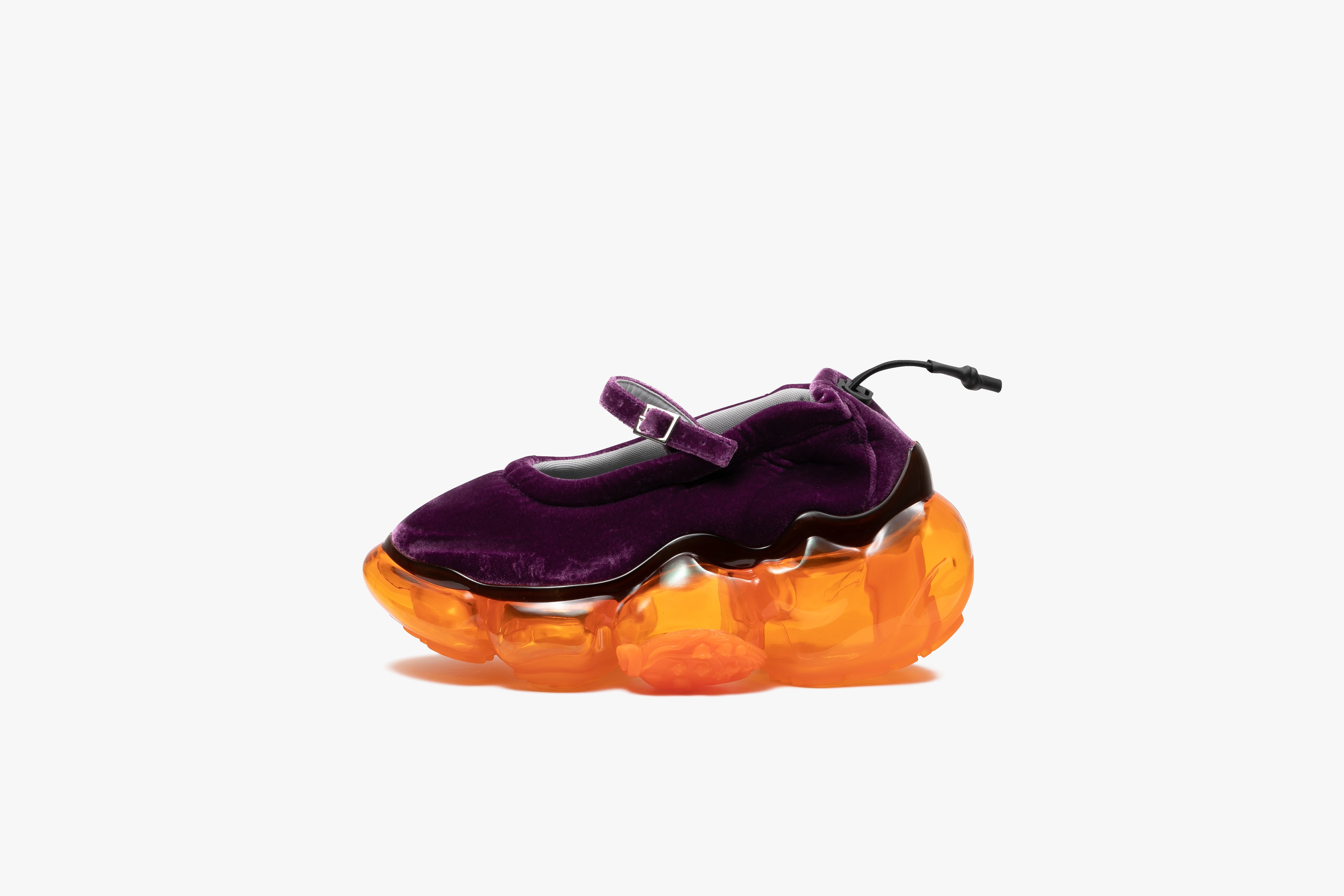 grounds MOOPIE PUMPS PURPLE VELVET / ORANGE