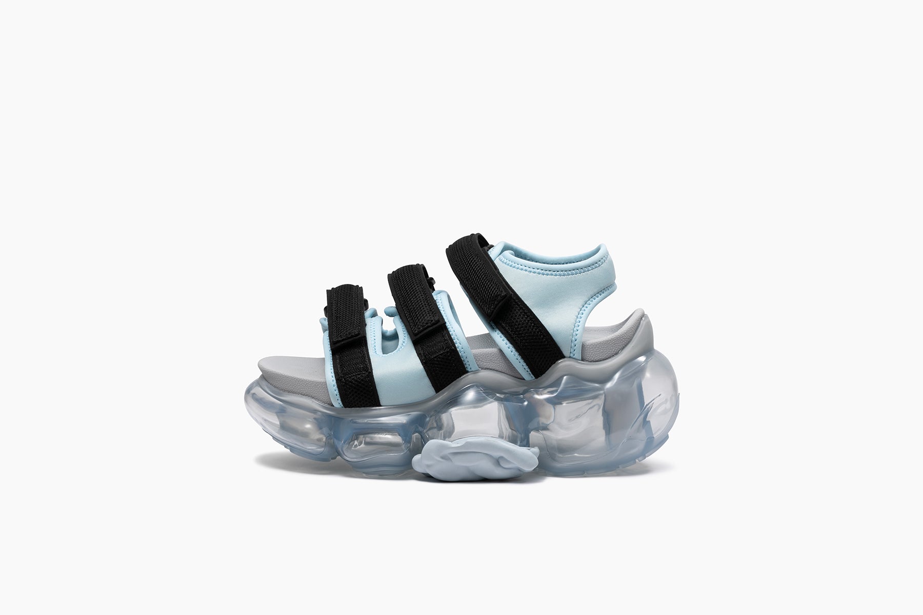 grounds MOOPIE CATERPILLAR SANDAL LIGHT BLUE BLACK / ICEGRAY