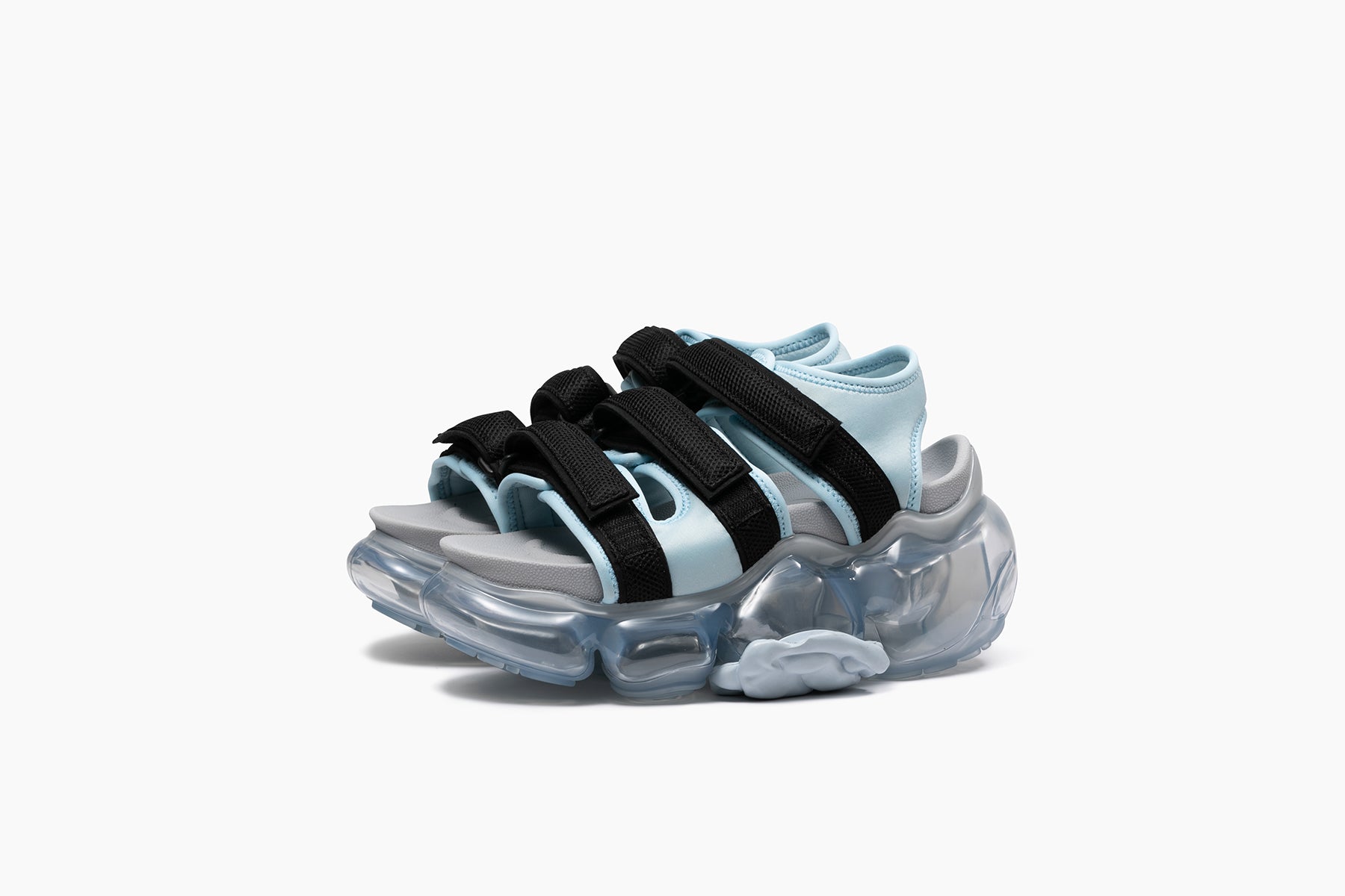 grounds MOOPIE CATERPILLAR SANDAL LIGHT BLUE BLACK / ICEGRAY