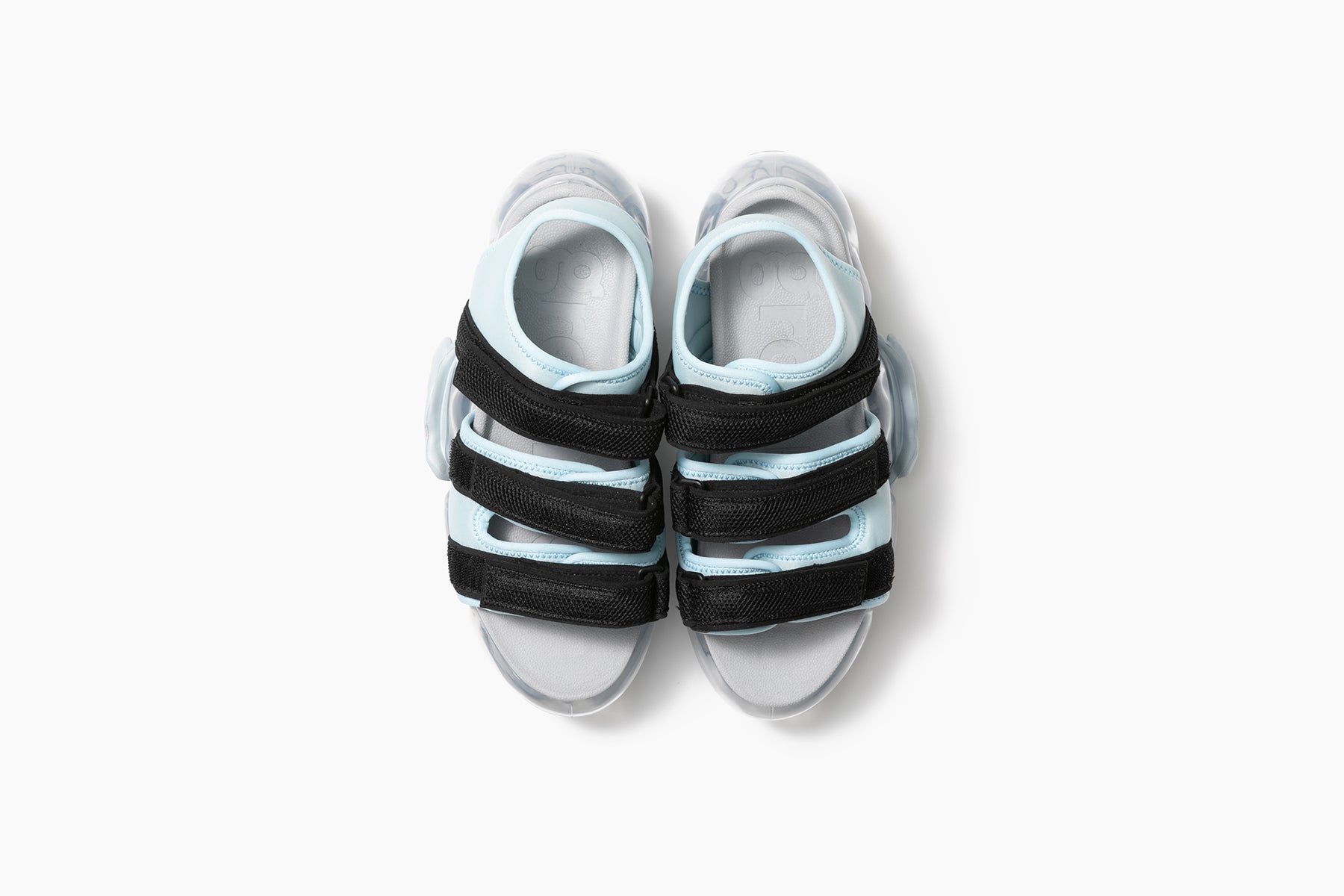 grounds MOOPIE CATERPILLAR SANDAL LIGHT BLUE BLACK / ICEGRAY