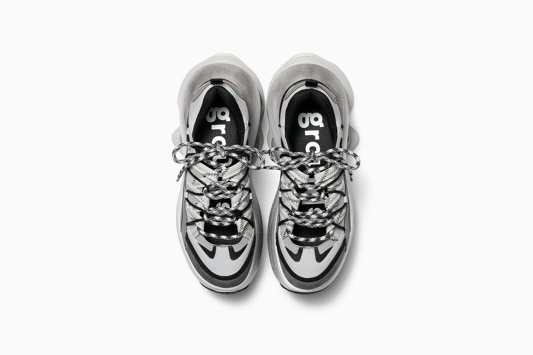 grounds JOG VISION FLUX OPEN LACE LIGHT GRAY / WHITE