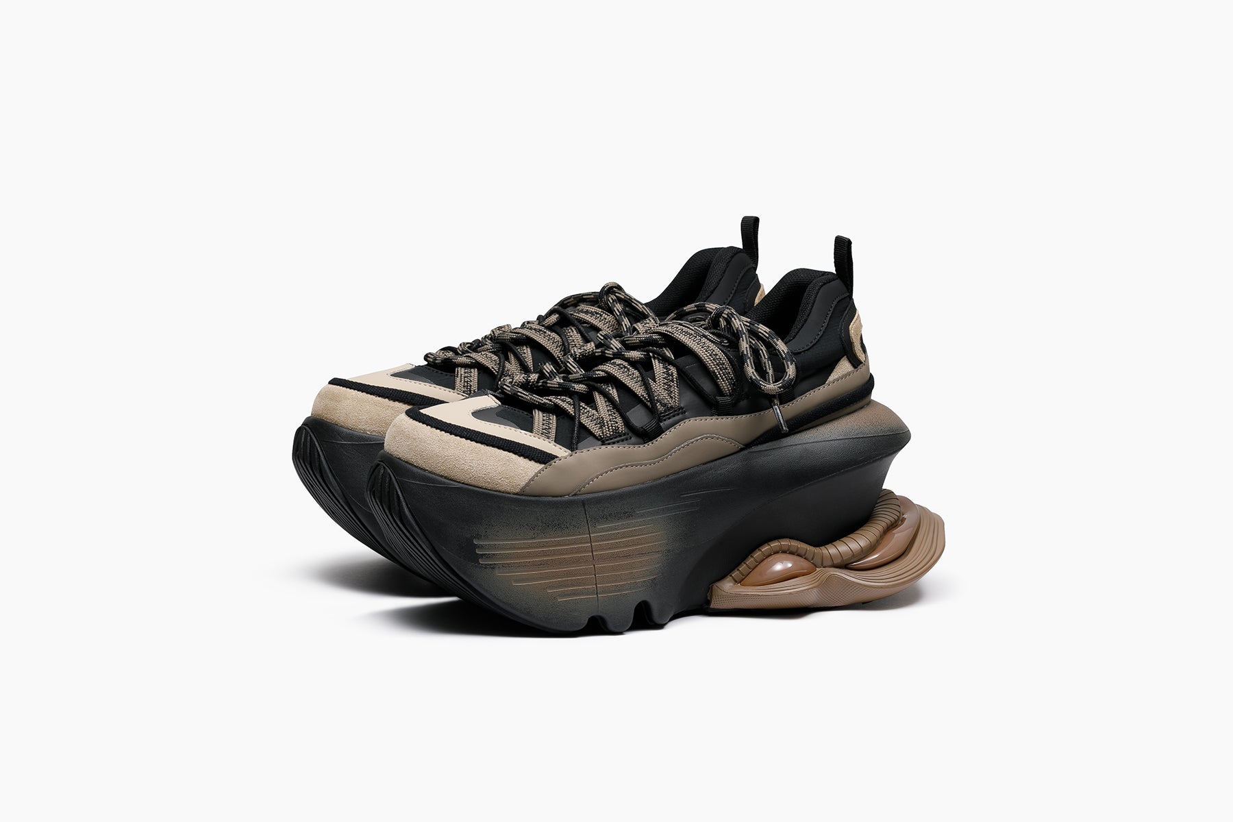 grounds JOG VISION FLUX OPEN LACE BROWN / SAND BLACK