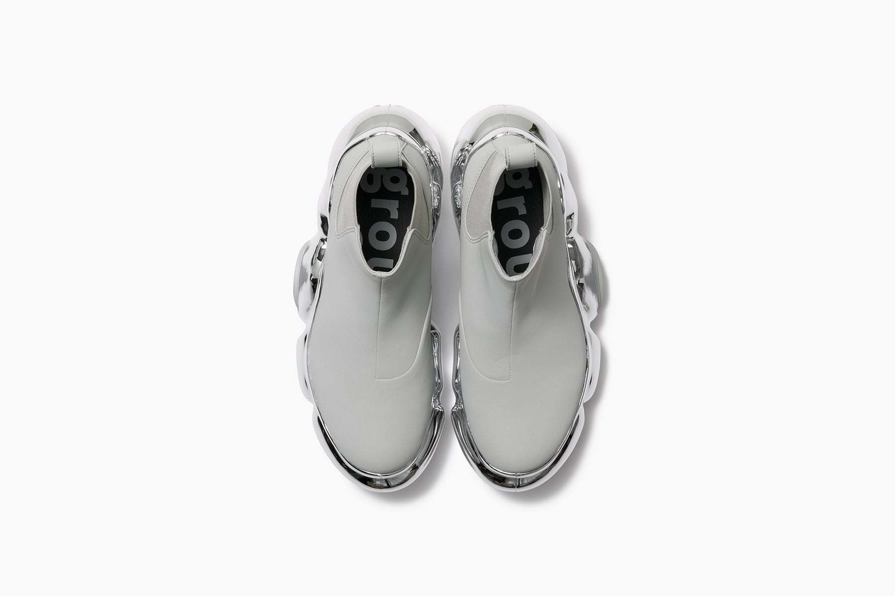 grounds MOOPIE SIDE GORE CHROME SCRATCH MATTE LIGHT GRAY / CHROME SCRATCH