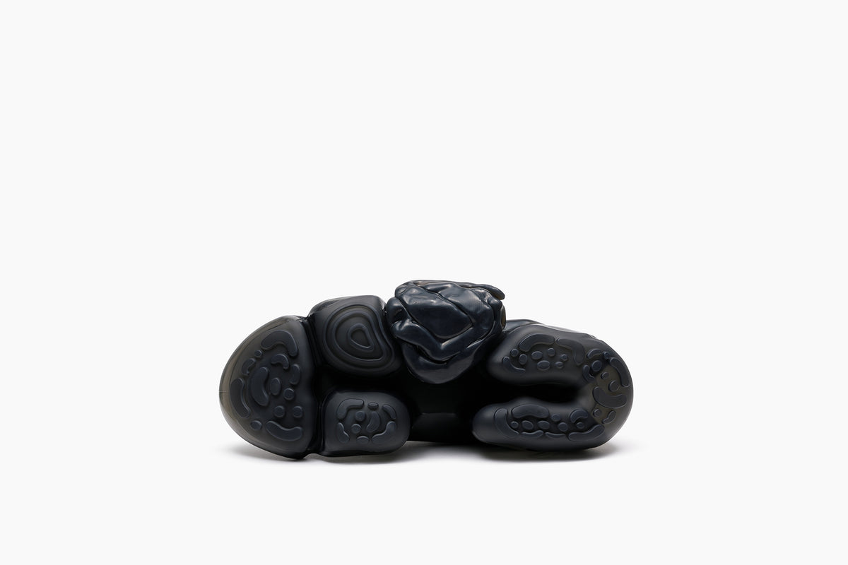 grounds MOOPIE PLAIN KNIT SOCKS BLACK / BLACK
