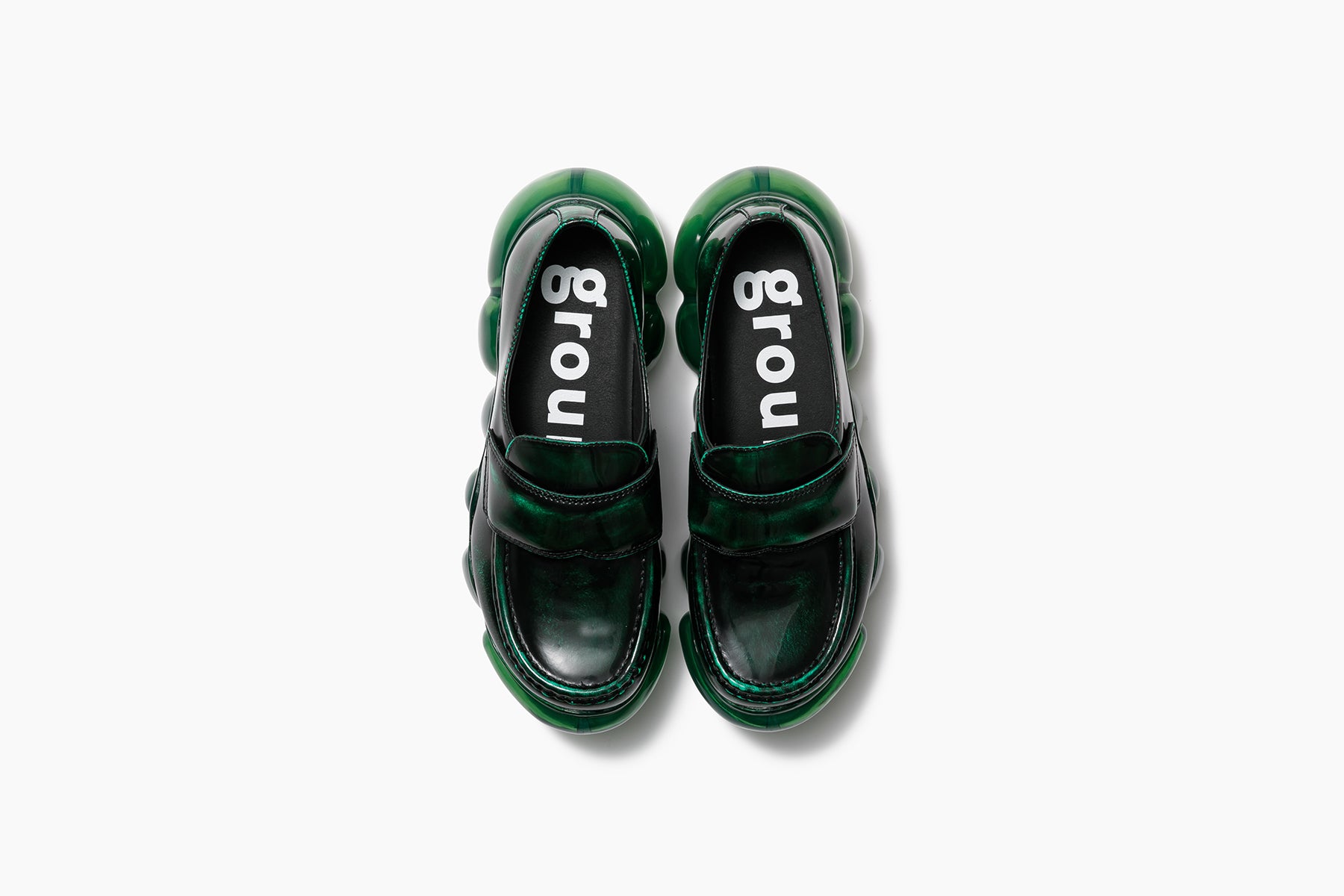 grounds JEWELRY LOAFER LEATHER EMERALD / EMERALD