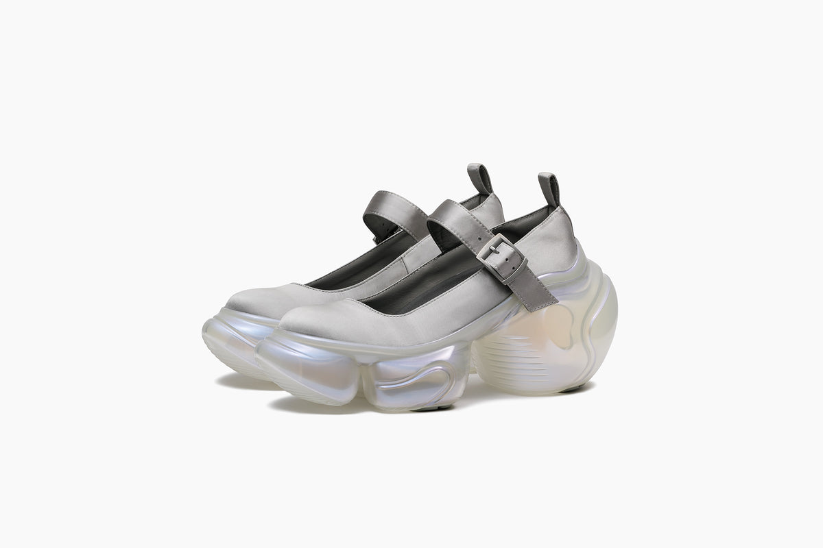 grounds LOOPIE LADY GRAY SATIN / CLEAR AURORA