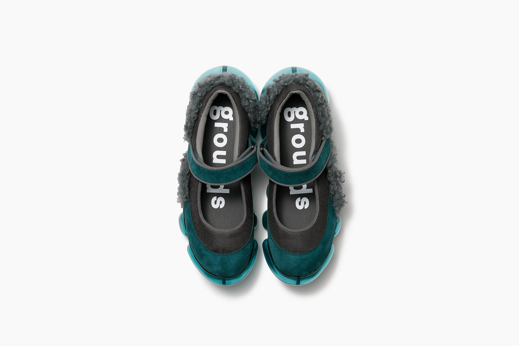 grounds JEWELRY COCOON BUBBLE BOA GRAY GREEN / BLUE GREEN